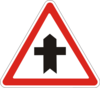Дорожный знак 1.22 Перекресток с второстепенной дорогой