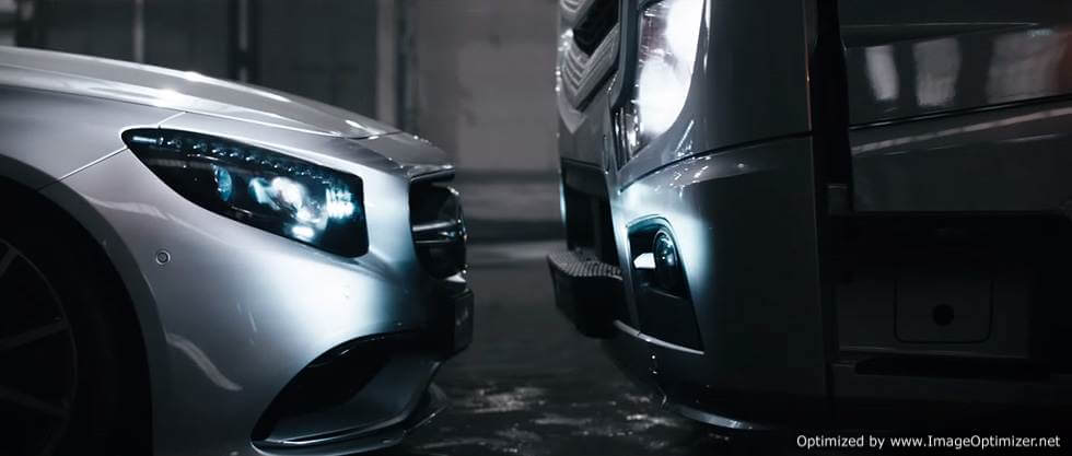 Видео от Mercedes: грязные танцы шикарного Actros и динамичного S 63 AMG